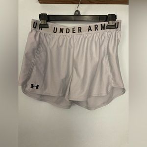 Under armor light gray shorts